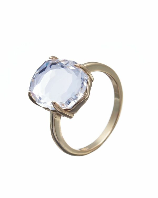 Crystal Baroque Ring - Gold: Stunning statement piece for elegant occasions